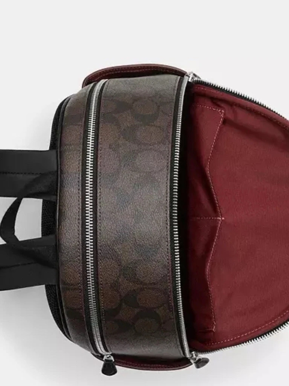 Coach Leopard-Print Backpack in Brown and Black - Picture 2 of 4